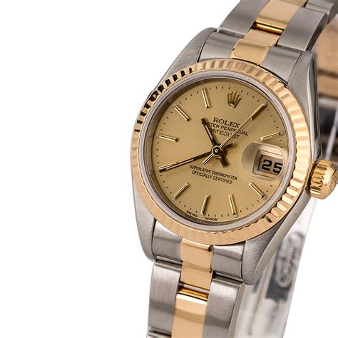 oyster perpetual datejust rolex two tone with diamonds womens|Rolex Datejust 31mm diamond bezel.